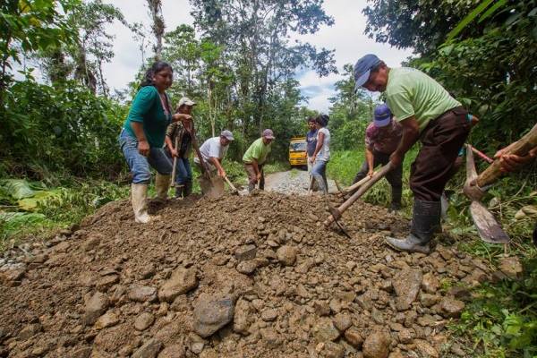 GAD Provincial cumple trabajos emergentes en la Maná